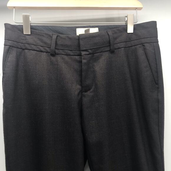 Banana Republic Martin Fit Trouser Womens 6P Petite Brown Wool Blend Flat Front - Picture 3 of 10